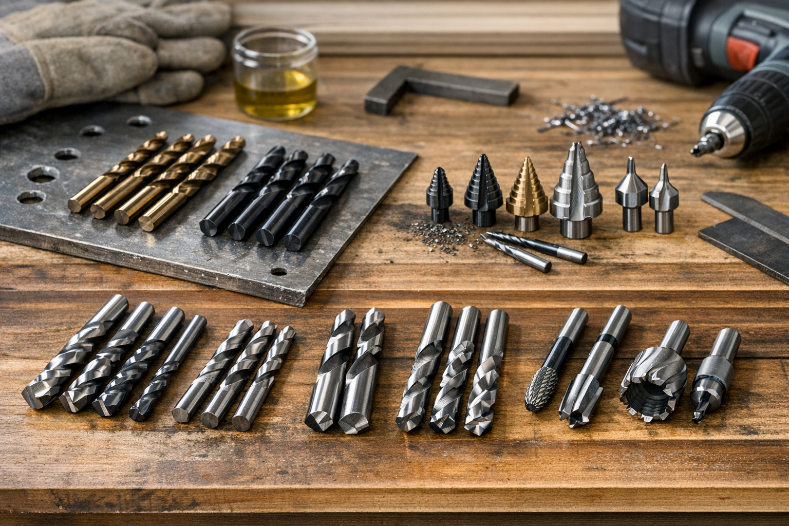 tipos de brocas para metal